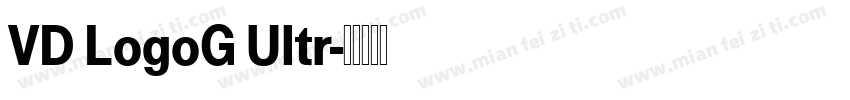 VD LogoG Ultr字体转换